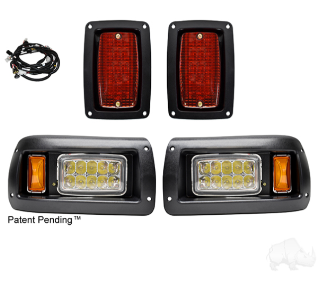 RHOX LED Adjustable Light Kit w/ Plug and Play Harness, Club Car DS 1993+, 12-48V