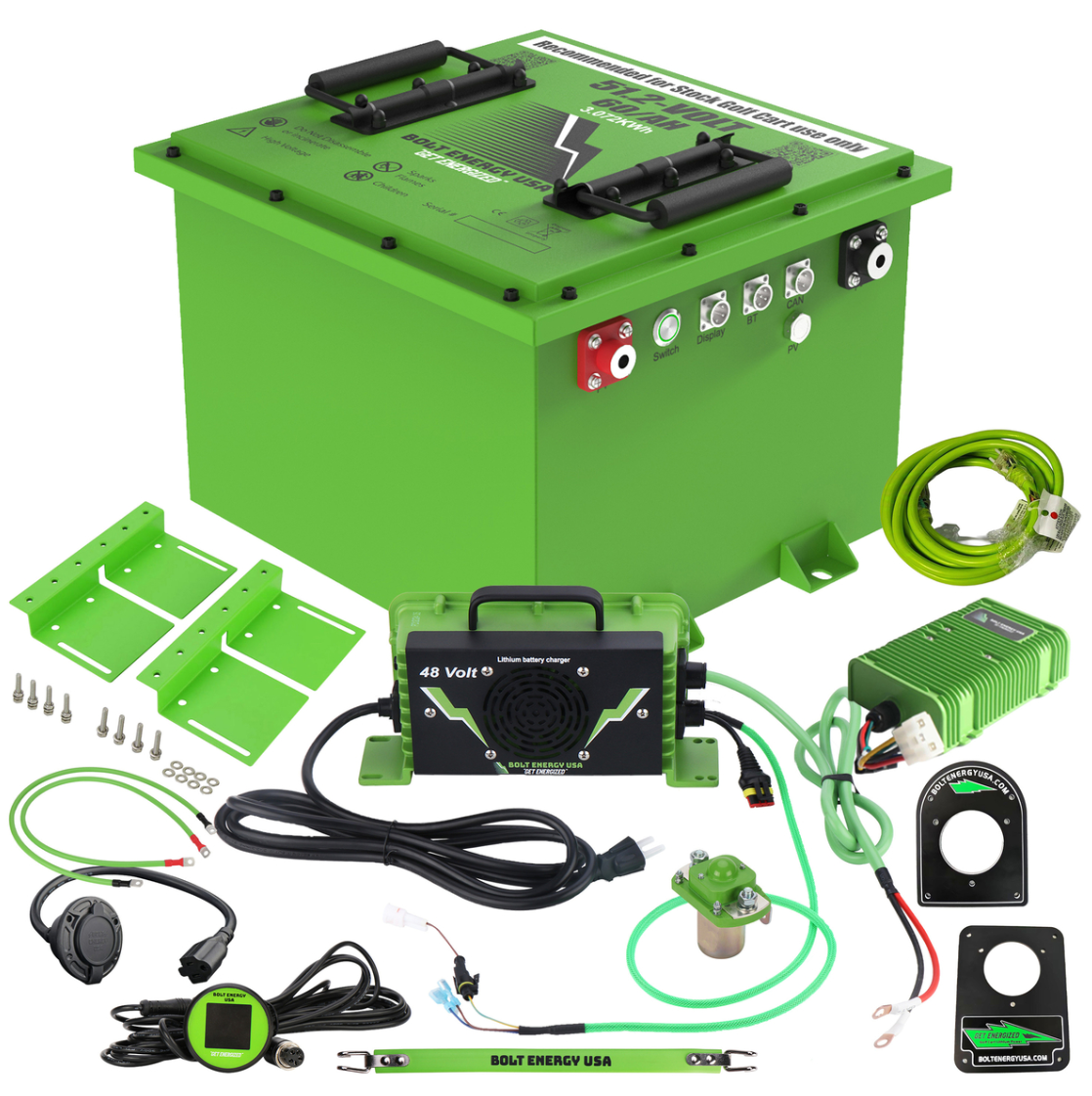 Bolt Energy Club Car CarryAll 51V 60AH Professional Battery Kit