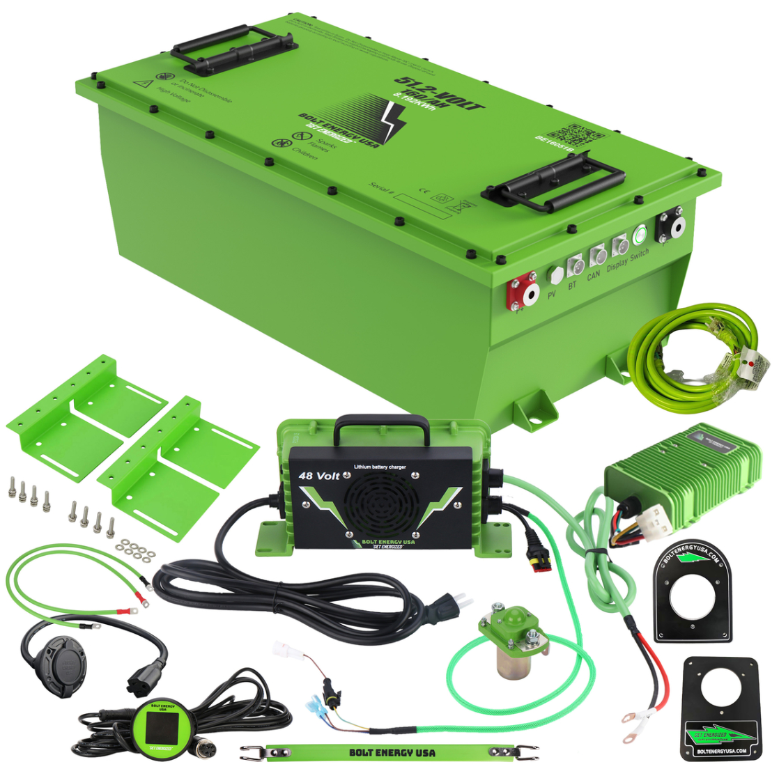 Bolt Energy Club Car Transporter 51V 160AH Heated Standard Battery Kit