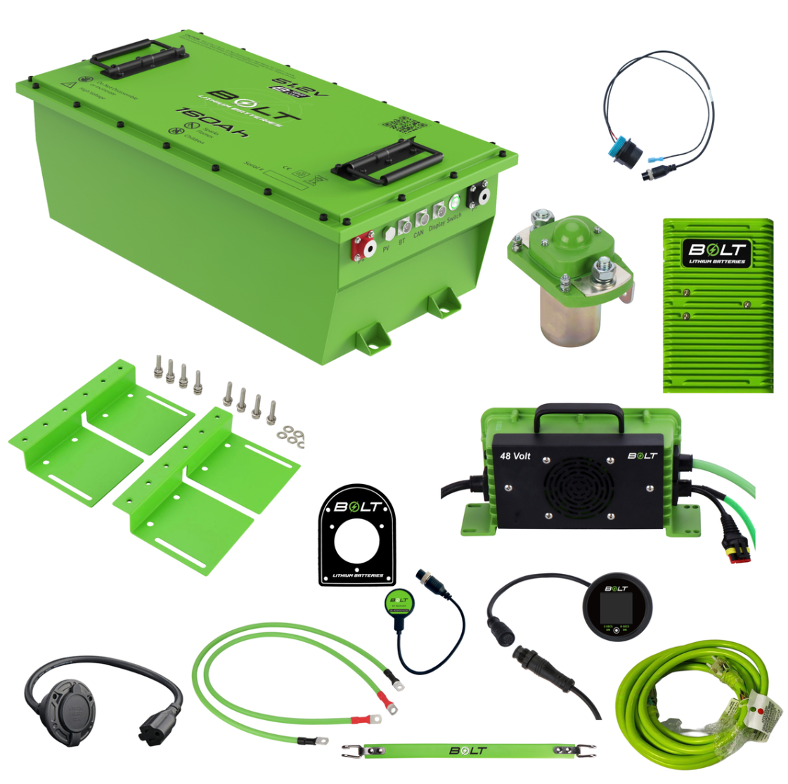 Bolt Energy Club Car Onward & Tempo 51V 160AH Professional Battery Vanguard CAN Adapter Kit