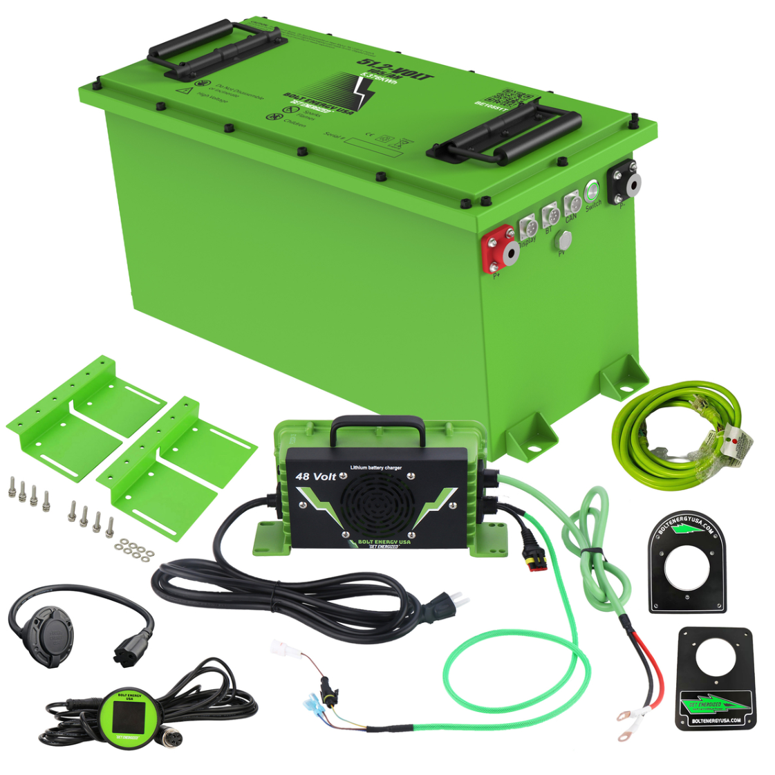 Bolt Energy Yamaha G29/Drive 51V 105AH Thin Heated Standard Battery Kit