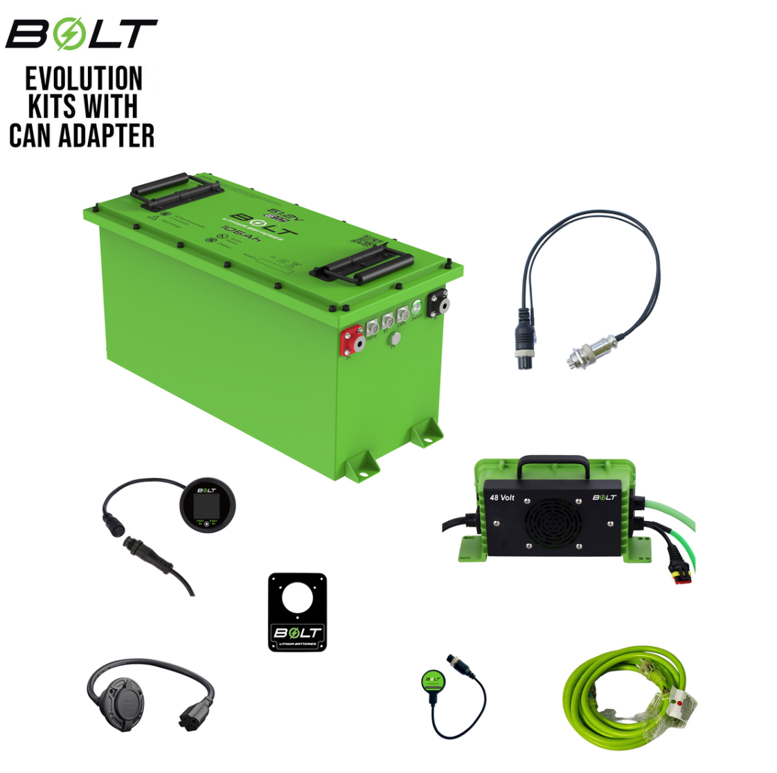 Bolt Energy Evolution 51V 105AH Thin Standard Battery FactorySync Kit