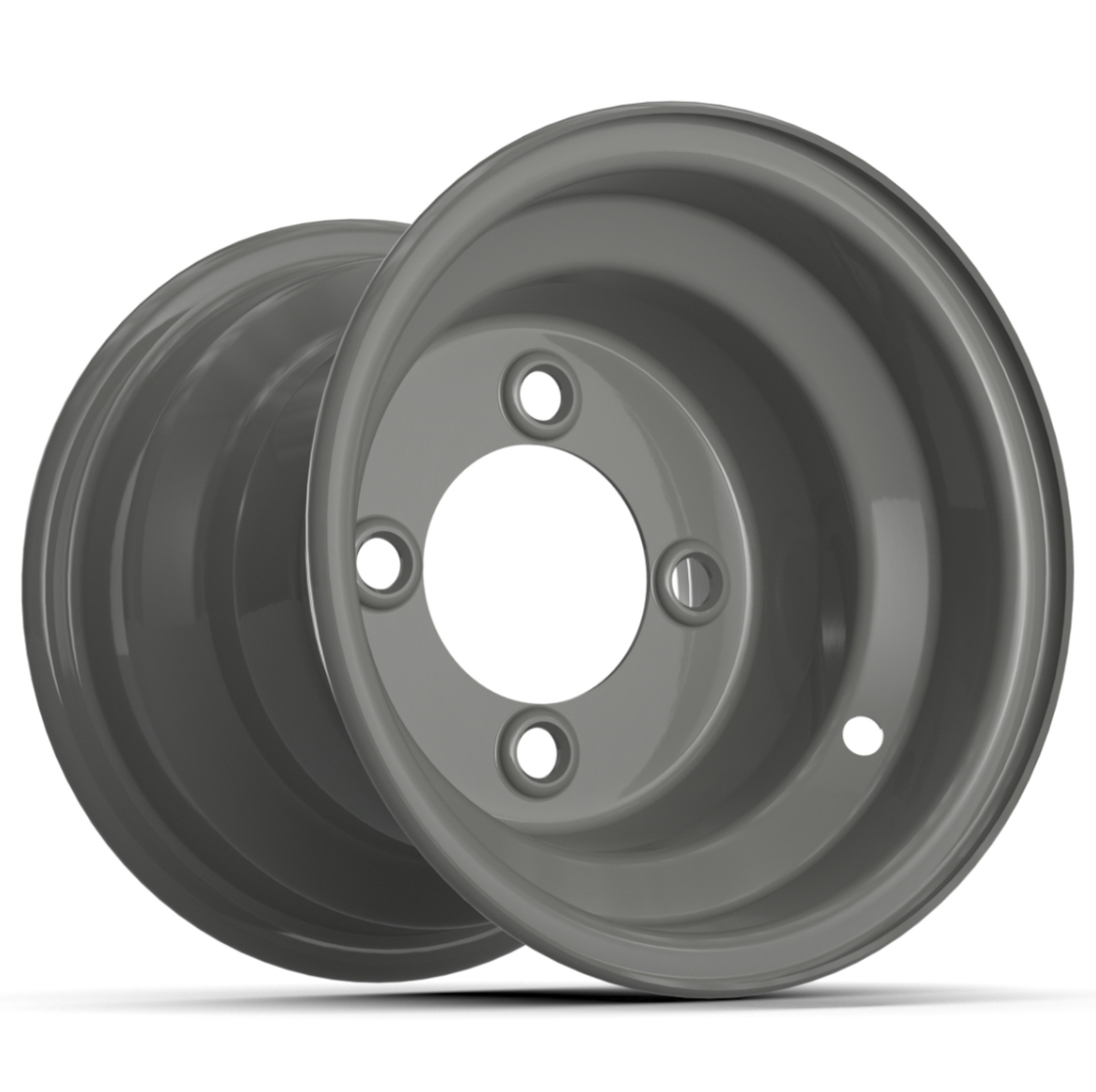 8″ Club Car Grey Steel Wheel (Centered)
