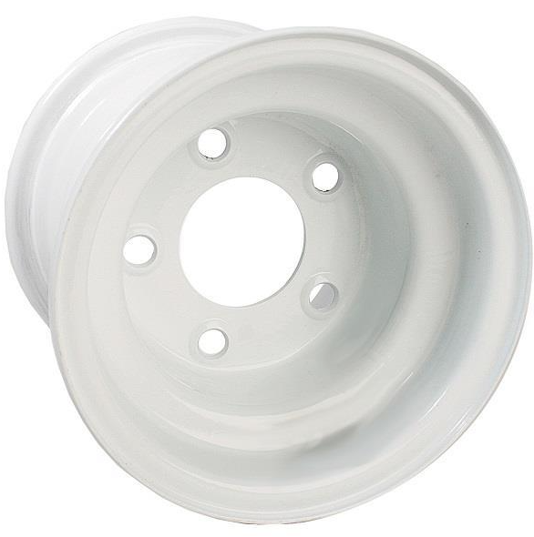 8″ GTW White Steel Wheel (Centered - 5 Hole)
