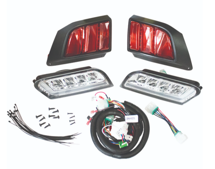 RHOX LED Light Kit w/RGBW Accent Lights, Club Car Tempo, Onward w/ Factory Lights 12-48V