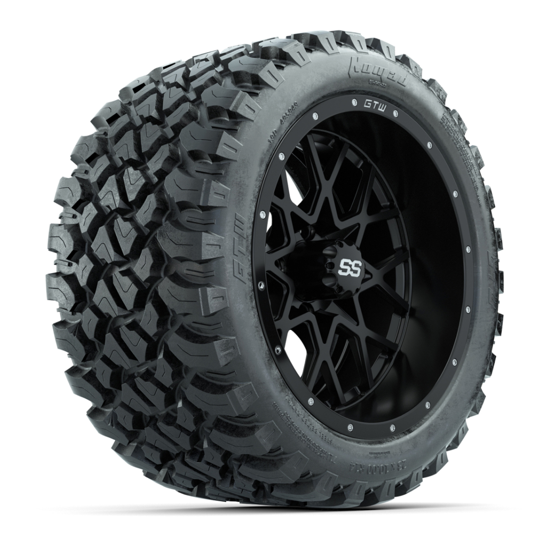 Set of (4) 14 in GTW Vortex Wheels with 23x10-14 GTW Nomad All-Terrain Tires