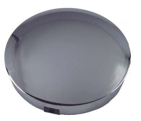 Chrome Moon Hub Cap. Years 6″ Wheel Opening