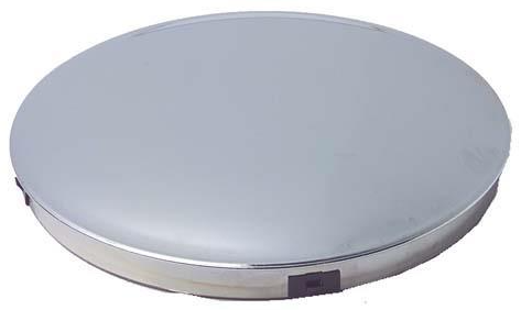 Chrome Baby Moon Covers The Entire Wheel. 7-3/4″