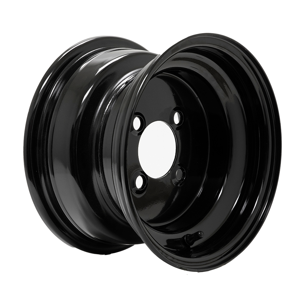 10″ Black Steel Wheel (Centered)