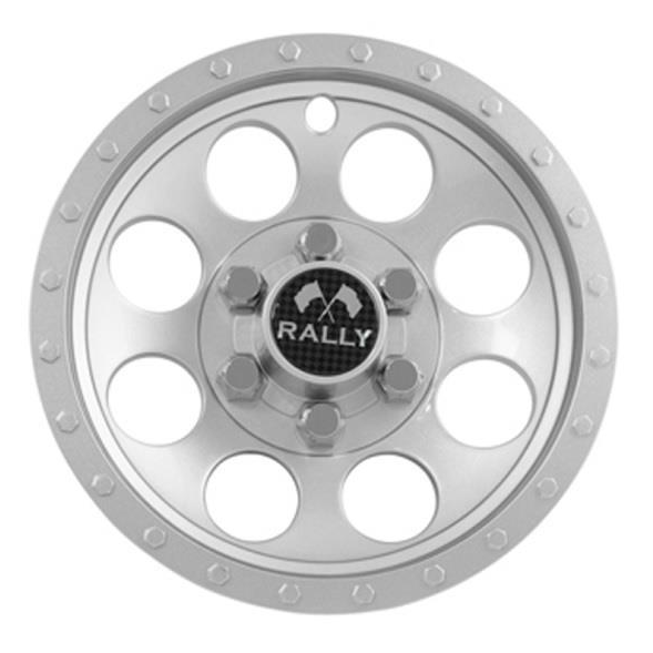 Silver Metallic Rally Wheel Cover - 10 Inch