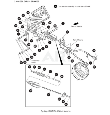624703 - 52.81-INCH BRAKE CABLE