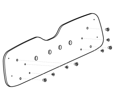 Hip Board Seat Back Assembly