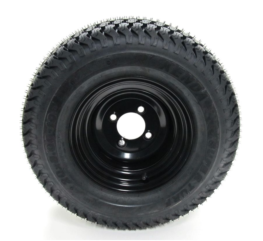 E-Z-GO 20x8-10 Kenda K500 Tire with Black 10-inch Wheel