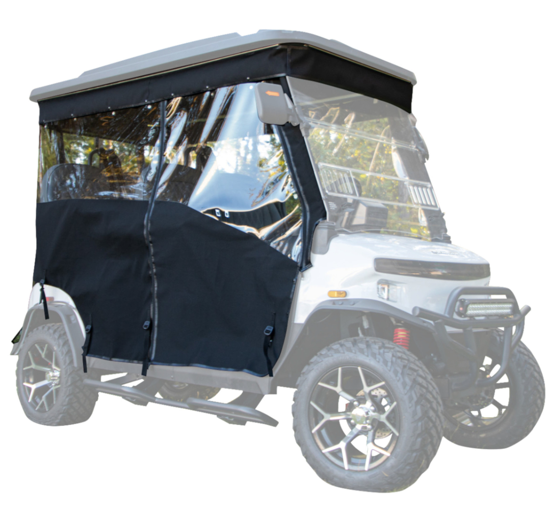 RedDot Denago Rover XL 4 Passenger Black 3-Sided Track Style Enclosure & Valance