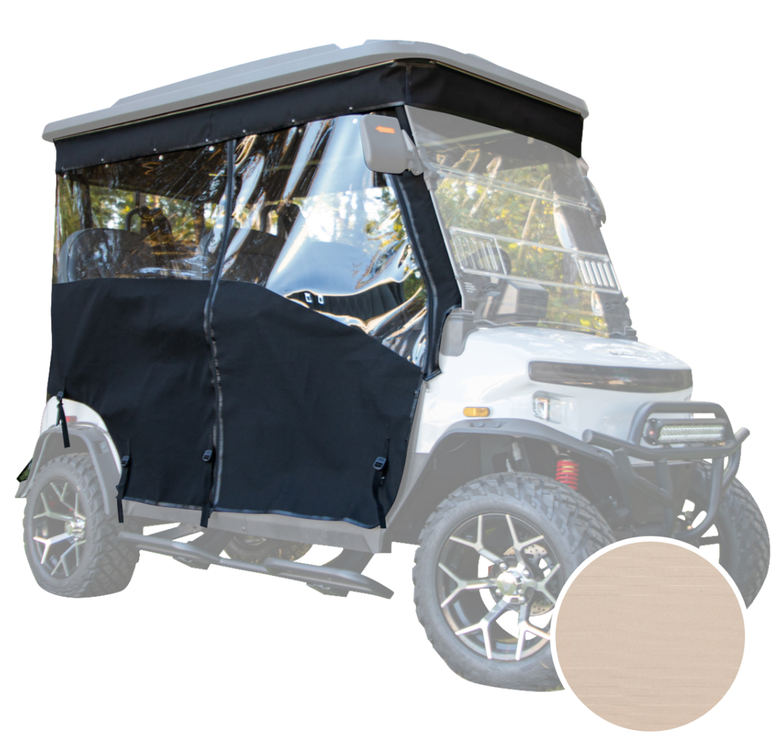 RedDot Denago Rover XL 4 Passenger Linen 3-Sided Track Style Enclosure & Valance