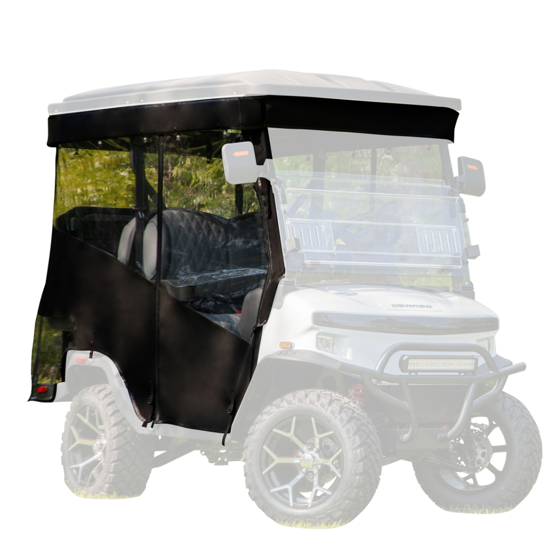 RedDot Denago Nomad XL 2+2 Black 3-Sided Track Style Enclosure & Valance