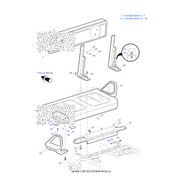Seat Bottom Assembly with Hip Restraint (Black)