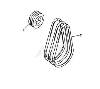 Cushman V Belt Set