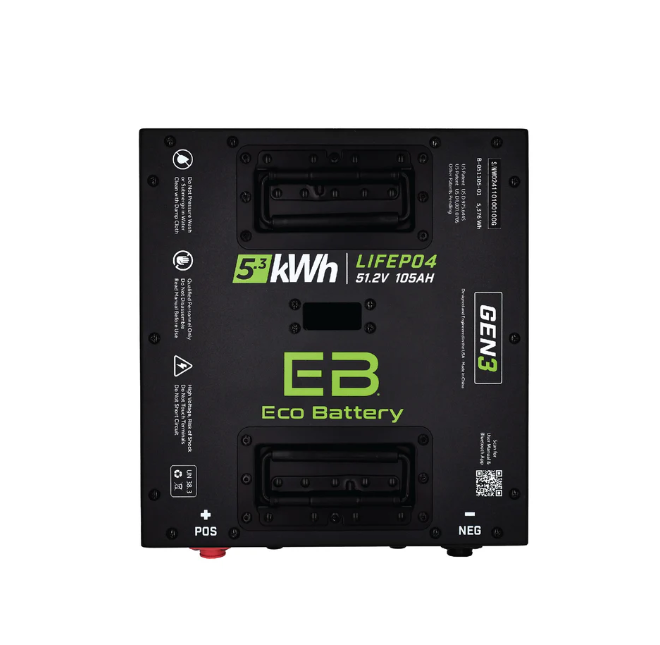 51V 105AH Thru-Hole LiFePO4 Gen3 Battery