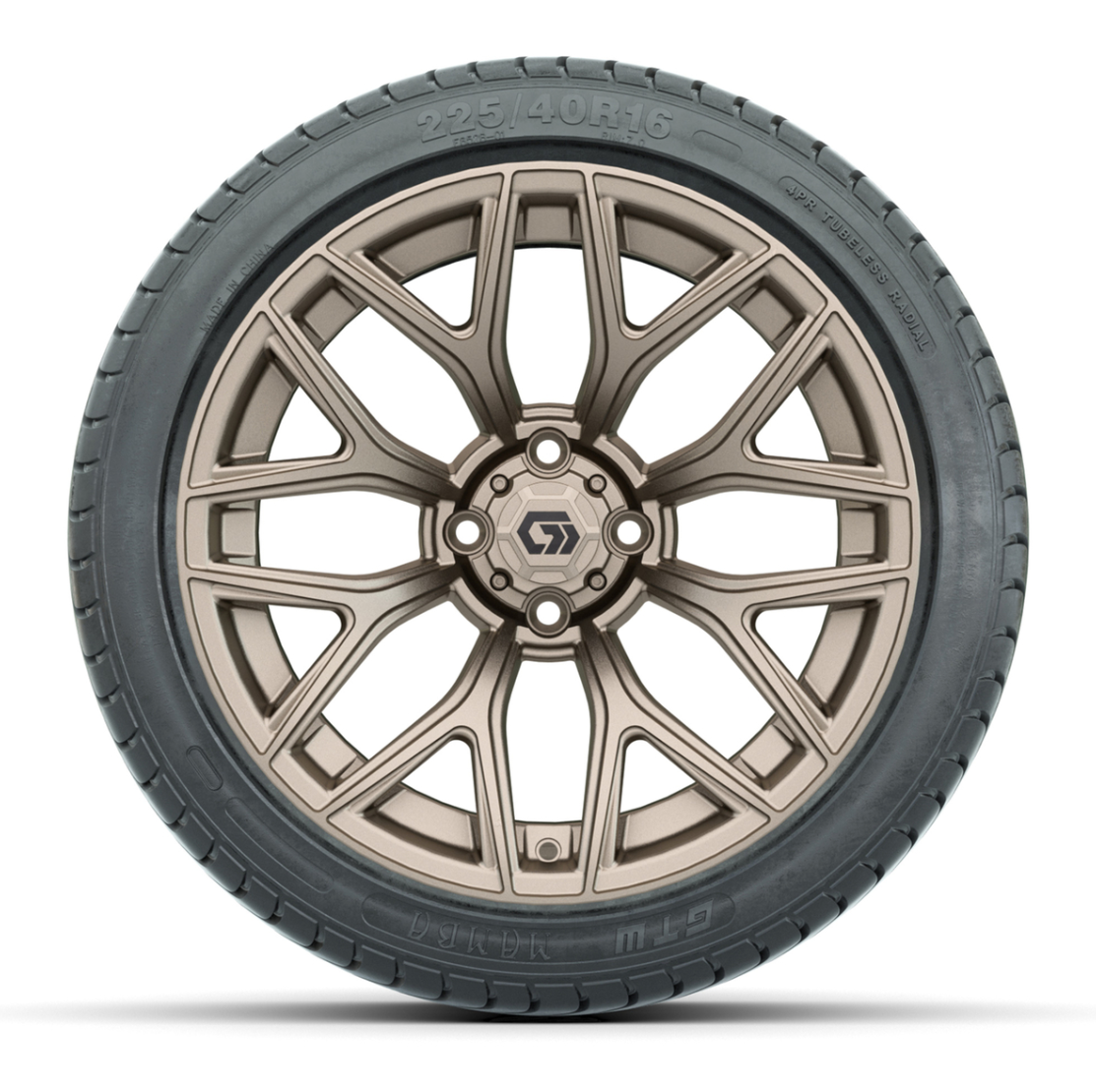 GTW® Monaco Matte Bronze 16 in Wheels with 225/40-R16 Mamba Street Tires - Full Set