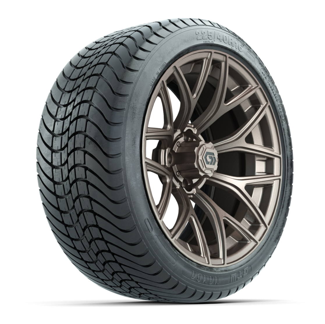GTW® Monaco Matte Bronze 16 in Wheels with 225/40-R16 Mamba Street Tires - Full Set