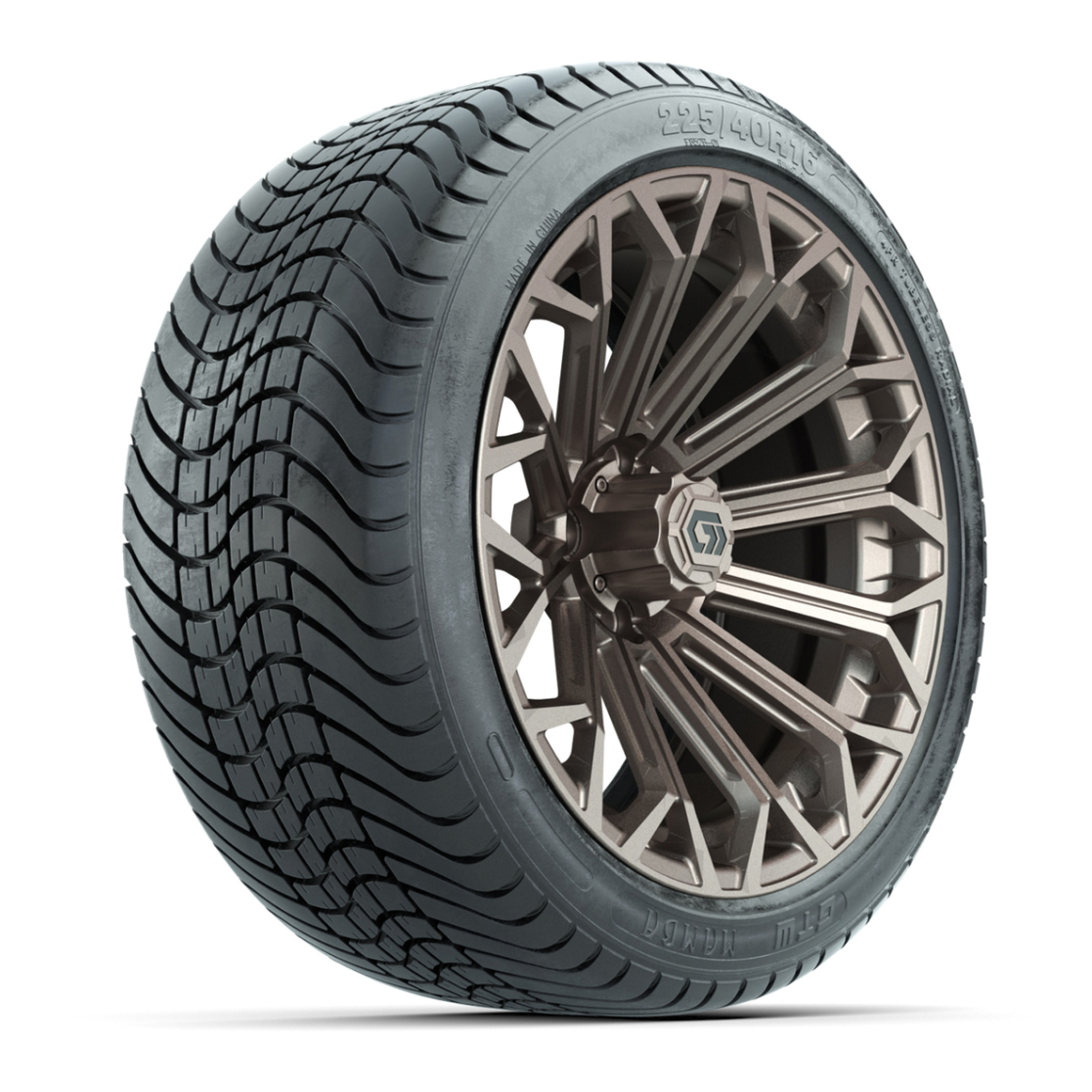 GTW® Phantom Matte Bronze 16 in Wheels with 225/40-R16 Mamba Street Tires - Full Set