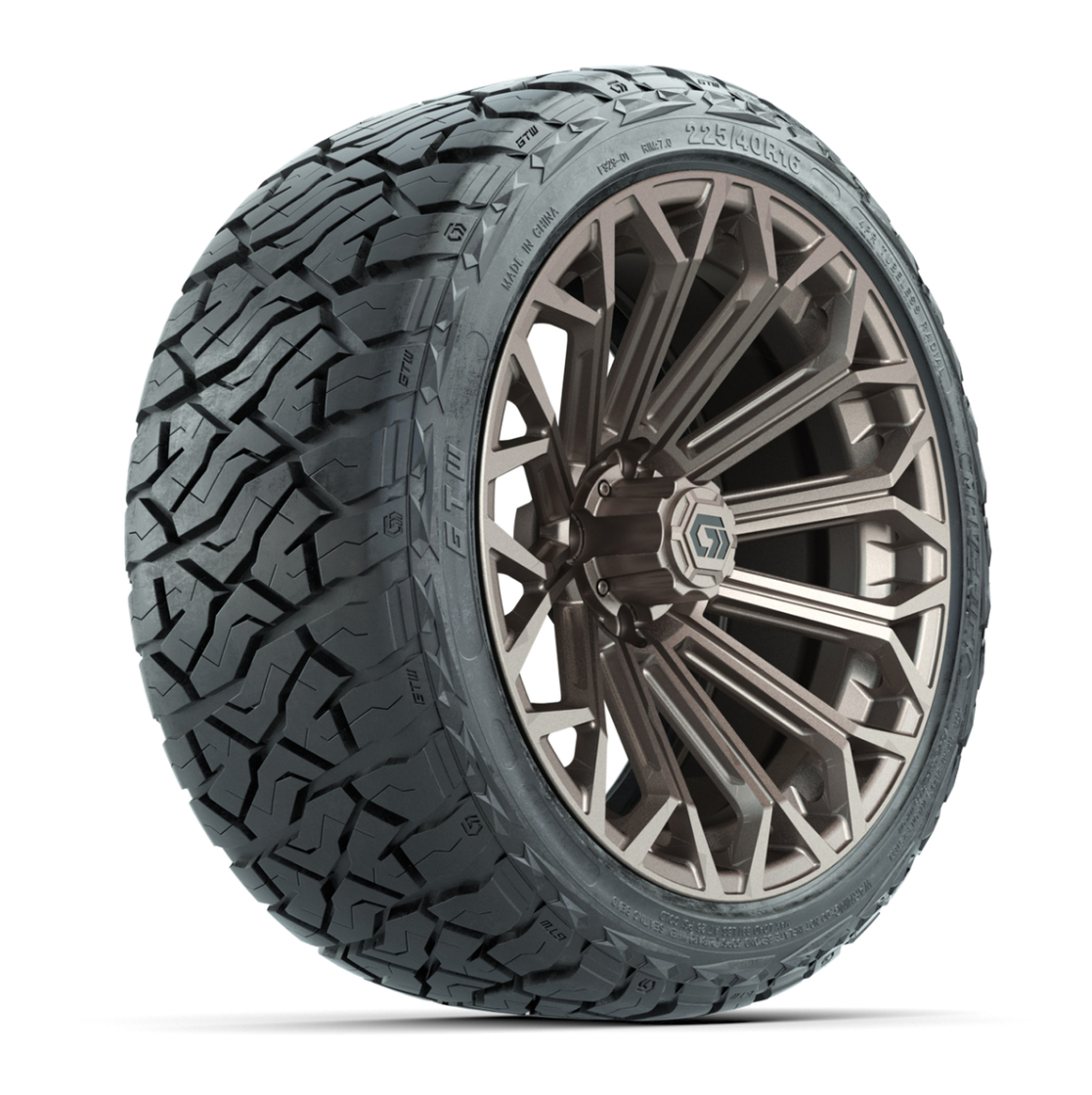 GTW® Phantom Matte Bronze 16 in Wheels with 225/40-R16 Maverick Hybrid Tires - Full Set