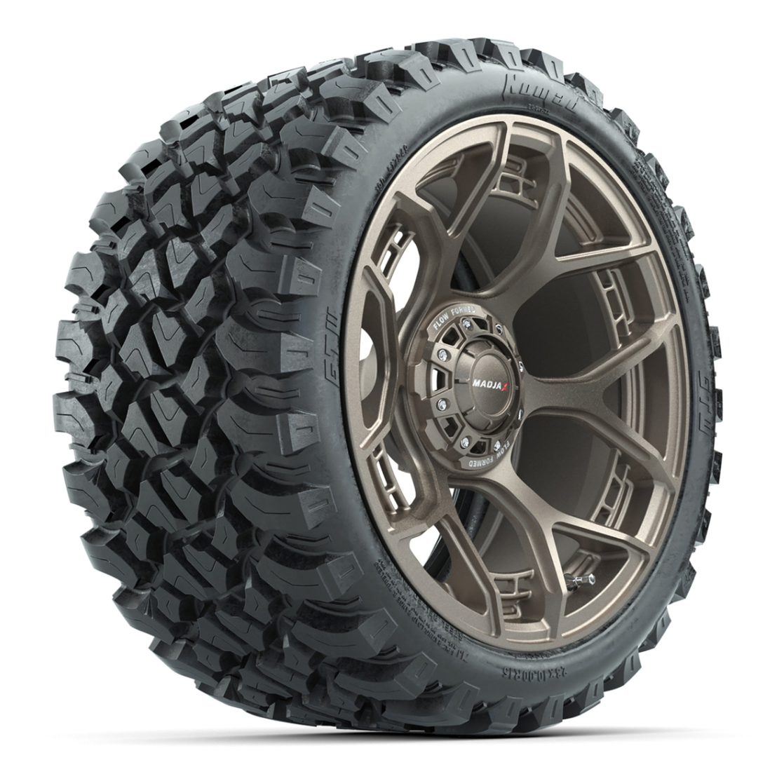 MadJax® Flow Form Evolution Matte Bronze 15in Wheels with GTW® 23x10-R15 Nomad Off Road Tires - Full Set