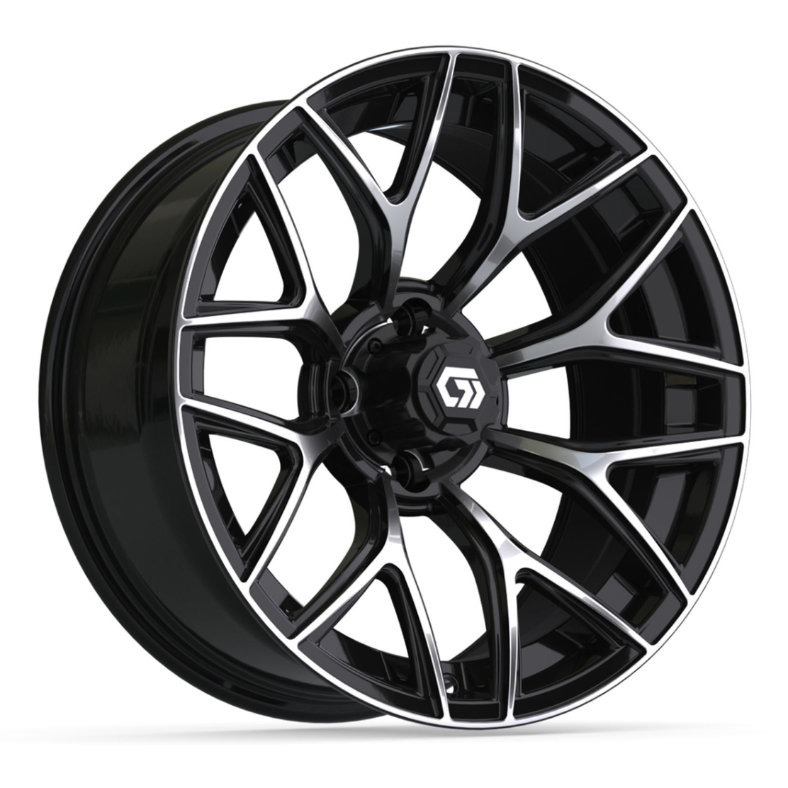 16″ GTW® Monaco Black/Machined Wheel