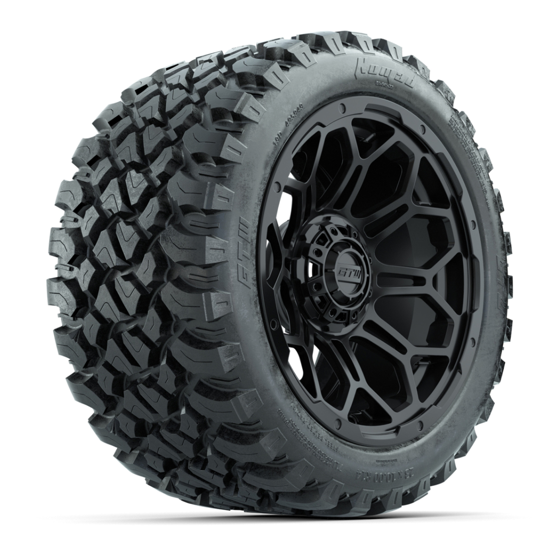 Set of (4) 14 in GTW Bravo Wheels with 23x10-14 GTW Nomad All-Terrain Tires