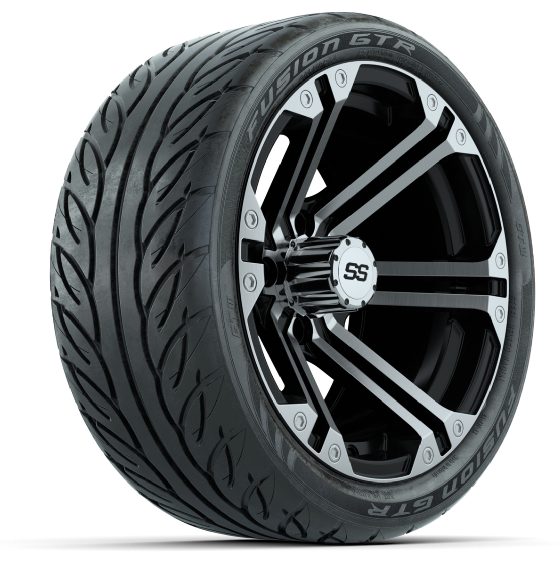 Set of (4) 14 in GTW Specter Wheels with 205/40-R14 Fusion GTR Street Tires