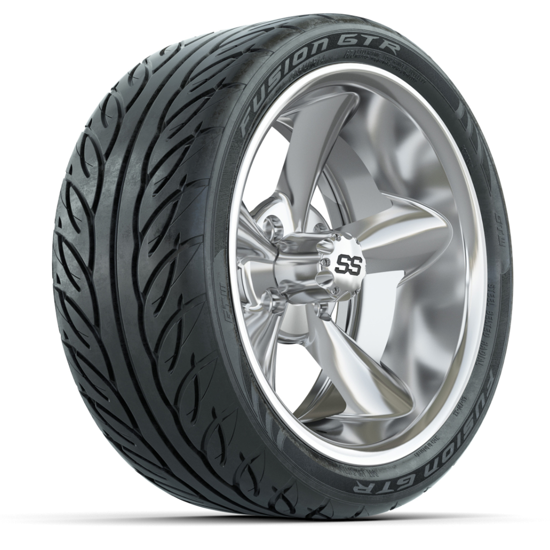 Set of (4) 14 in GTW Godfather Wheels with 205/40-R14 Fusion GTR Street Tires
