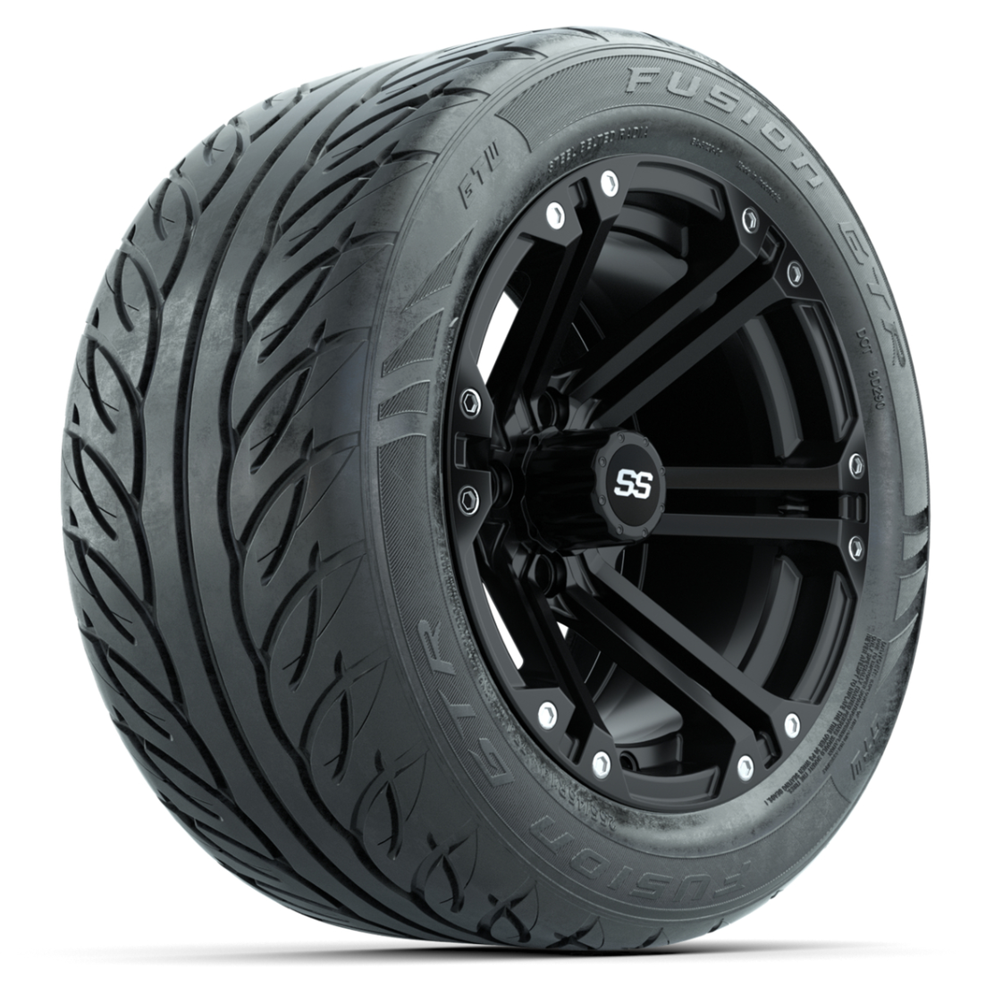 Set of (4) 14 in GTW Specter Wheels with 255/45-R14 Fusion GTR Street Tires
