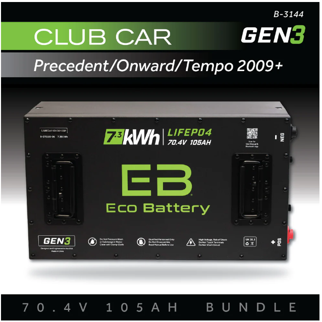 EB® ECO 70V 105AH Battery Bundle / Club Car Precedent/Onward/Tempo / 2009+