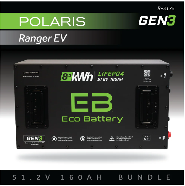 EB® ECO 51V 160AH Battery Bundle / Polaris Ranger EV
