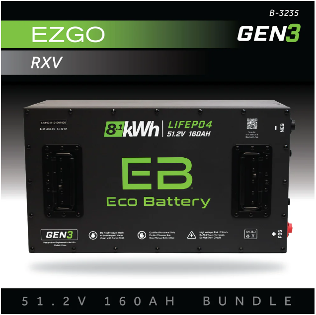 EB® ECO 51V 160AH Battery Bundle / EZGO RXV