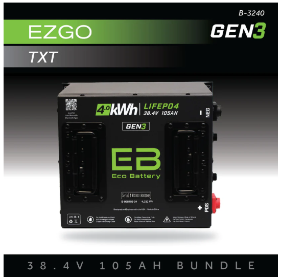 EB® ECO 38V 105AH Battery Bundle / EZGO TXT