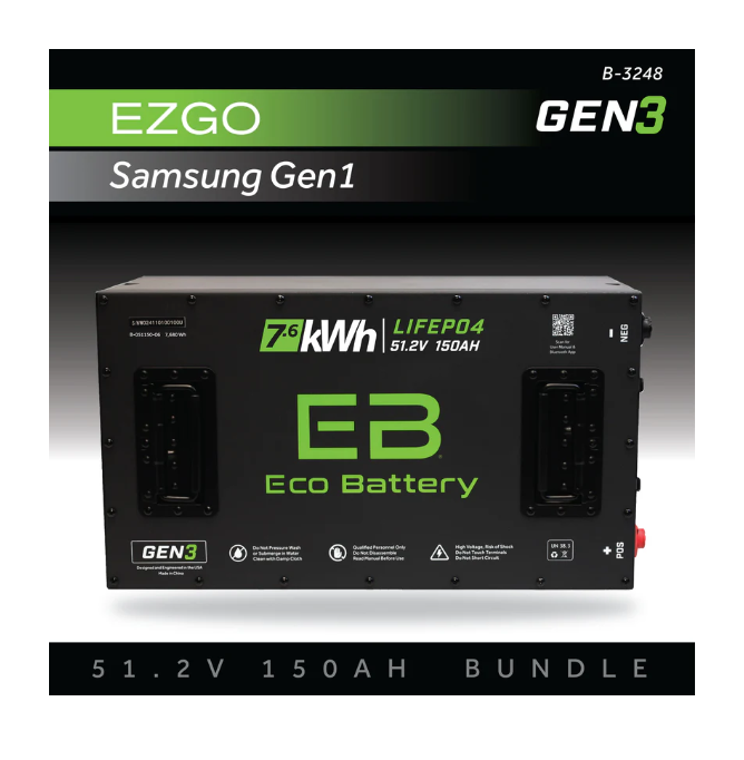 EB® 51V 150AH Battery Bundle / EZGO RXV Samsung Gen1 (2017-2021)