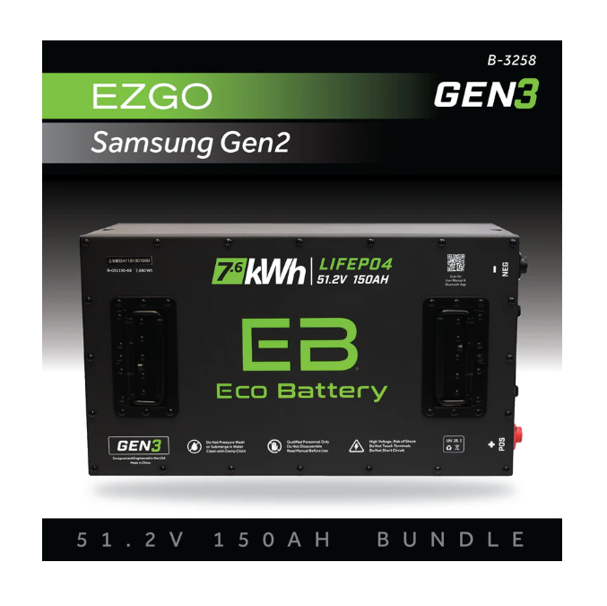 EB® 51V 150AH Battery Bundle / EZGO RXV Samsung Gen2 (2022+)