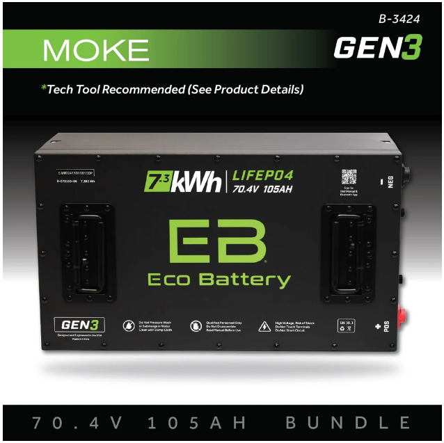 EB® ECO 70V 105AH Battery Bundle / Moke