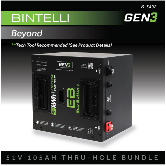 EB® ECO 51V 105AH Thru-Hole Battery Bundle / Bintelli Beyond