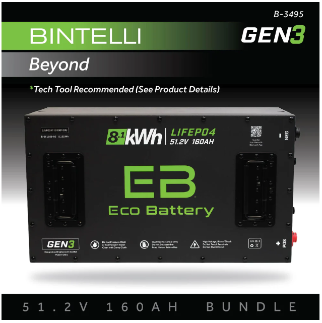 EB® ECO 51V 160AH Battery Bundle / Bintelli Beyond