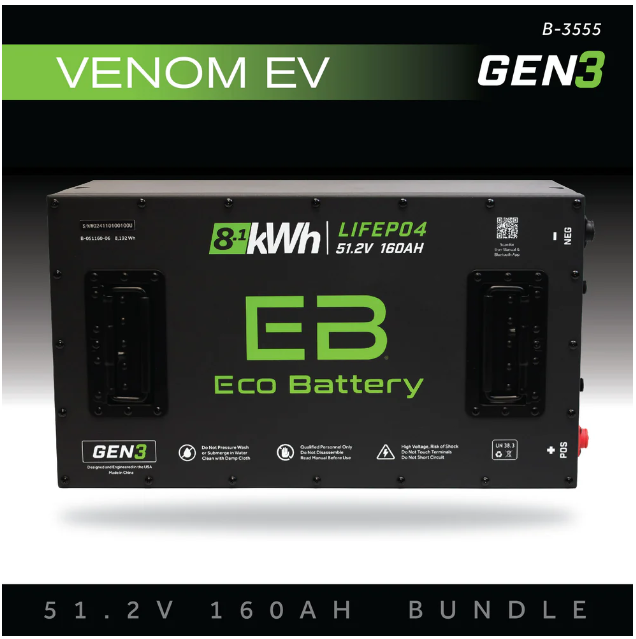 EB® ECO 51V 160Ah Battery Bundle / Venom