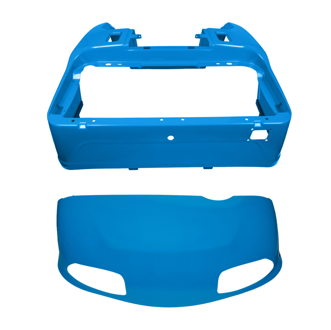 EZGO RXV Capri Blue OEM-Style Front Cowl and Rear Body Kit (Years 2008-2023)