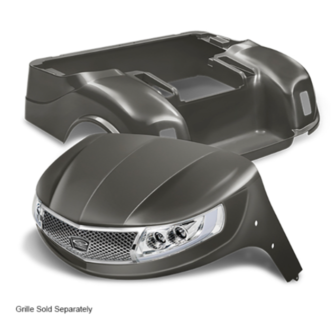 DoubleTake Phoenix Body Kit with Street Legal LED Light Kit, E-Z-Go TXT 96+, Graphite
