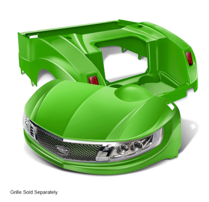 DoubleTake Phoenix Body Kit with Street Legal Light Kit, E-Z-Go RXV 08-22, Lime