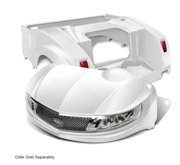 DoubleTake Phoenix Body Kit with Street Legal Light Kit, E-Z-Go RXV 08+, Pearl
