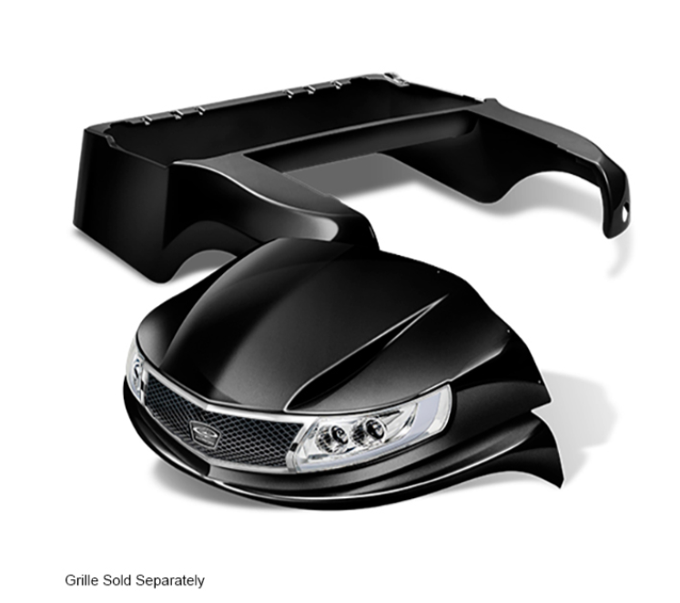 DoubleTake Phoenix Body Kit with Street Legal LED Light Kit, Club Car Precedent 04+, Black