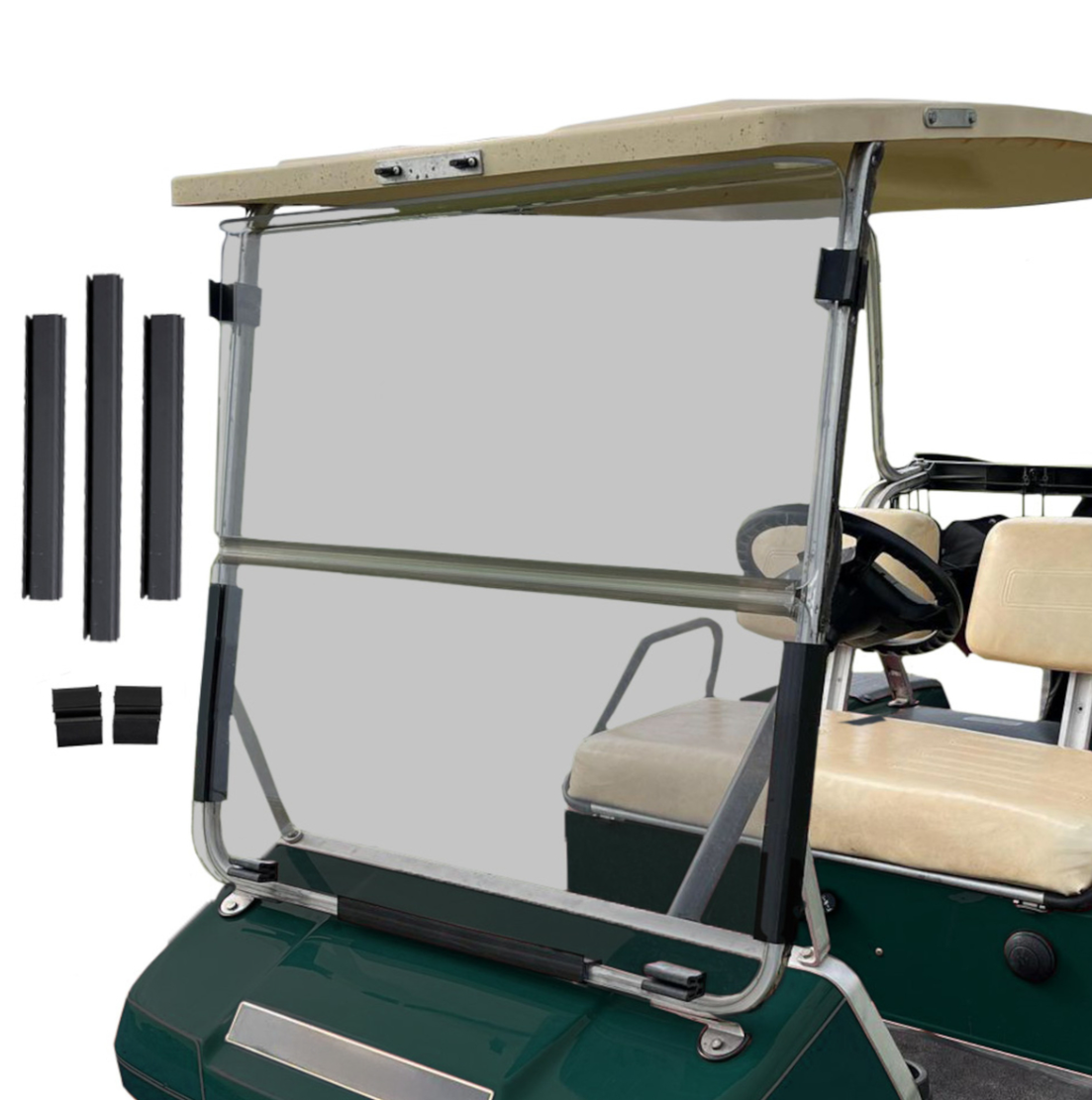 AGC 111-154 CLUB CAR DS WINDSHIELD  - TINTED - OLD STYLE