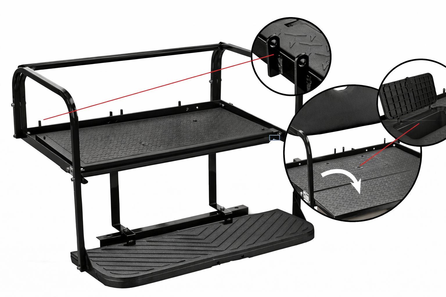 PREMIUM STEEL YAMAHA DRIVE REAR SEAT FRAME ONLY